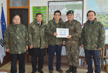 충남도의회, 서천 군부대에 위문금 전달