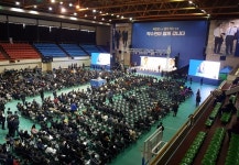 박수현 대변인, 김용필 목회자, 양승조 사무총장, 복기왕 분권