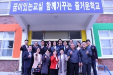 김지철 교육감, 작은 학교 희망 만들기 서천 문산초 방문