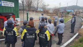 계룡소방서 엄사면 남,여 의용소방대 호스릴소화전 점검 실시