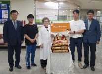 한서대학생회, 한서노인요양원에 사랑의 쌀 50kg 기부