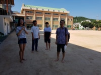 서산부춘중, 맨발 걷기 힐링 삼매경