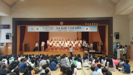 보령 명천초, 일본 다카하마쵸 4개 초등학교 환영행사