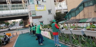 아산시 온양2동 새마을協, 온양온천역 꽃길 조성