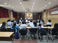 서산소방서, 팔봉·서일중 소방관 진로체험교실