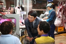 맹정호 서산시장, 추석맞이 전통시장 이용 독려 나서