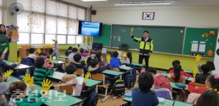 논산경찰서, 어린이 교통안전 교육·엄마손 캠페인