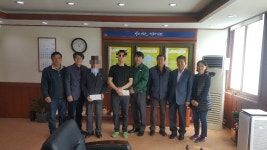 아산 ㈜동화기업, 화재피해가구 위로금 전달