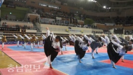 충청남도태권도시범공연단 출격준비 완료