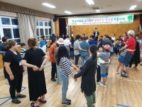 서천군 송석초, 뒤뜰야영으로 행복한 시간