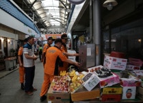 김장석 부여소방서장, 부여중앙시장 현장지도