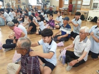 서천 비인중, 지역 어르신에 봉사활동 펼쳐