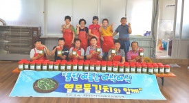 서천군 마서면, 열무물김치 나눔