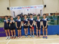 서산여중, 교육감배 학교스포츠클럽 탁구대회 2위