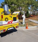 금산소방서, 코로나19 대구지역 제독차 방역 지원 재파견