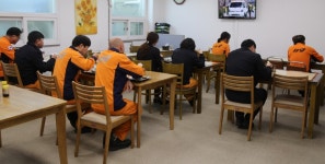 서천소방서, 구내식당 사회적 거리두기 실천