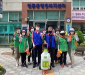 천안 청룡동 자율방재단, 코로나19 방역활동