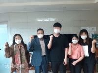 건양대 국방경찰행정학부, 시력 저하 학생 위로 방문