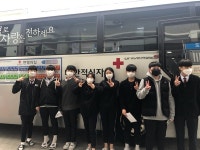 천안불당고 2학년 학생들, 단체 헌혈