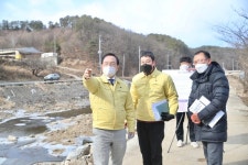 박상돈 천안시장, 재해 위험 정비·학교 방역 현장 방문