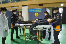 서천소방서, 코로나19 백신 접종 모의훈련