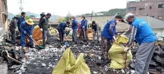 금산 제원면, 주민 화재 사고 복구 지원 총력
