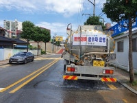 증평군, 살수차 활용 더위사냥 실시