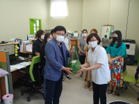 (주)한울에프앤에스근로복지공단안산병원직원식당 | 부여군시설관리공단, 무더위 근무환경 직원 격려