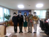 충남서부보훈지청, 광천제일장학회 감사패 전수