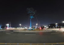 천안시 청룡동, 청수회전교차로 태양광 경계석 설치