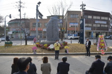 부여군, 연재 홍사준 선생 공적비 제막