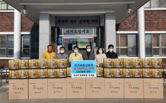 이계협 석성면 명예면장, 취약계층에 김 100박스 기탁