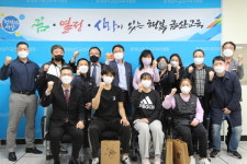금산교육청, 충남소년체육대회 태권도 입상 학생 선수 격려