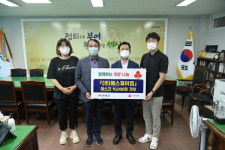 에스제이켐, 부여군 희망 나눔 마스크 기탁