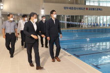 이상래 행복청장, 정부세종청사 체육관 개관전 현장점검