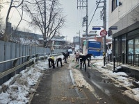 서천군, 보도 및 시가지 제설 작업 보행 공간 확보