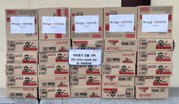 부여장로교회, 부여읍 한부모 가정에 현물 기탁