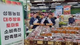 논산시 성동농협, 방울토마토 소비 촉진 행사