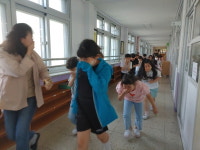 보령 대천초, 화재 대피 소방훈련 실시
