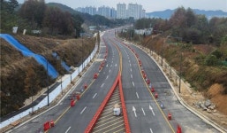 대전시 서구 관저동~유성구 용계동 도안대로 2구간 왕복 4차로 부분 개통