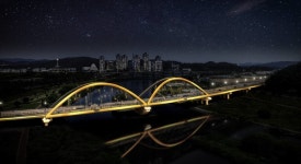 대전시, 3대 하천 야간경관사업 마무리…한샘대교 등 5곳에 조성