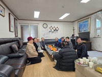 천안시 쌍용3동 이세인 동장, 경로당 방문해 새해인사