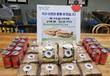 [포토] 포시즌커피,  취약계층에 샌드위치 후원