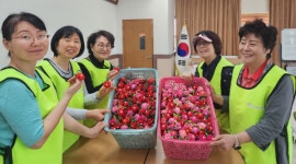 서산시자원봉사센터, 양말목 업사이클링 카네이션 제작을 통해 탄소중립 실천에 앞장서