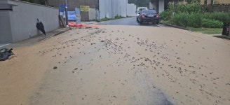 [단독 3보] 죽동 주택단지 장맛비에 또다시 토사 유출... 뒤늦은 집수정 설치도 임시방편