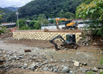 천안시, 집중호우 피해 도로 15개소 응급복구