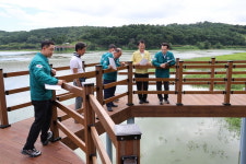서산시의회 조동식 의장 · 김용경 의원 · 이정수 의원,  풍전저수지 둘레길 현장 방문