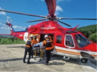 보령소방서, 추락 중상자  충남소방헬기 통해 중증외상센터 이송