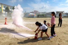 궁남초, 부여소방서와 합동 화재대피훈련 실시