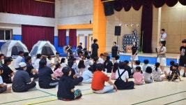 방포초등학교, 전교생 대상 1박 2일 학교 뜰 캠핑 성료